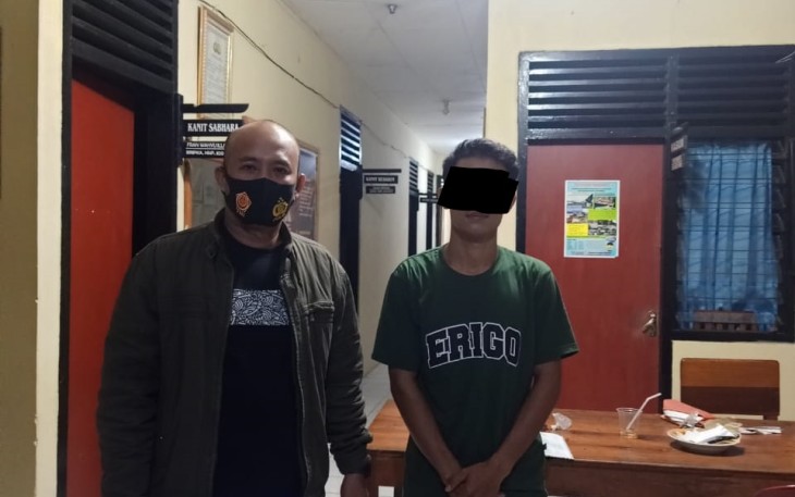 Pemuda Pondok Suguh Diamankan Polisi, karna kasus penganiayaan