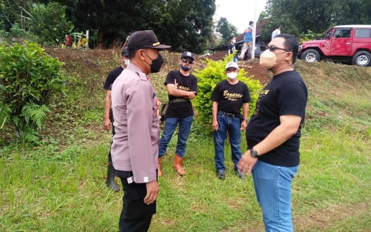 Pastikan Aman, Kapolsek Singorojo Laksanakan Pengamanan Pengecekan Jalur Offroad Di PTPN IX Merbuh