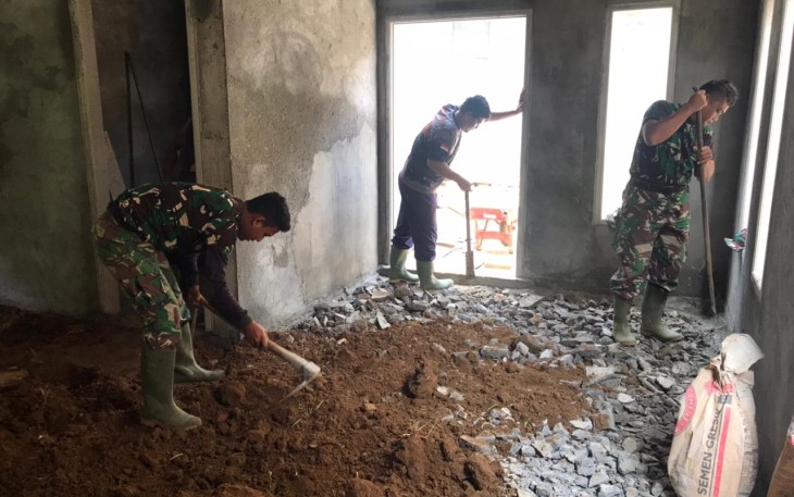 Timbunan Tanah Pondasi Lantai Rutilahu 