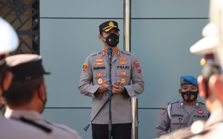 Kapolres Tulungagung, Pimpin Apel Pagi