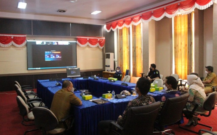 Pemerintah Kabupaten Bengkulu Tengah Ikuti Langsung Sinergitas Pengelolaan Bersama Monitoring For Prevention (MCP)