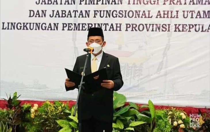 Gubernur Kepulauan Riau H. Ansar Ahmad Melantik Enam Orang Pejabat Eselon II di Lingkungan Pemprov Kepri dan Satu Orang Pejabat Fungsional Ahli Utama