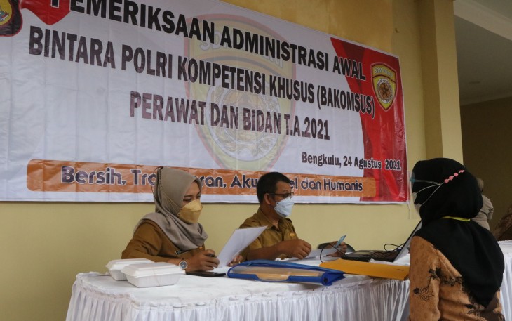 Penerimaan Bakomsus Polri 2021 Perawat dan Bidan Masuk Rikmin Awal