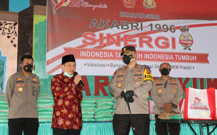 Kapolda Bengkulu Irjen Pol Drs Guntur Setyanto MSi Tinjau Vaksinasi Inisiasi Akabri Angkatan 1996 di Ponpes Harsalakum