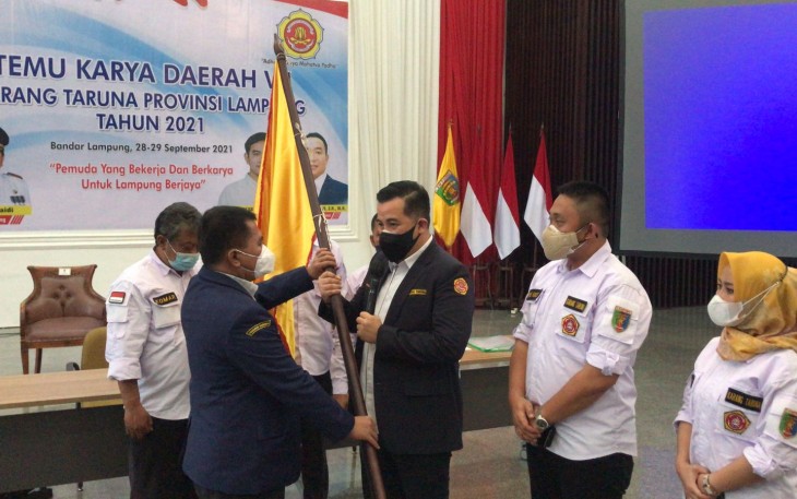 Dendi Ramadhona  Terpilih  Sebagai Ketua Karang Taruna Provinsi Lampung Masa Bhakti 2021-2026