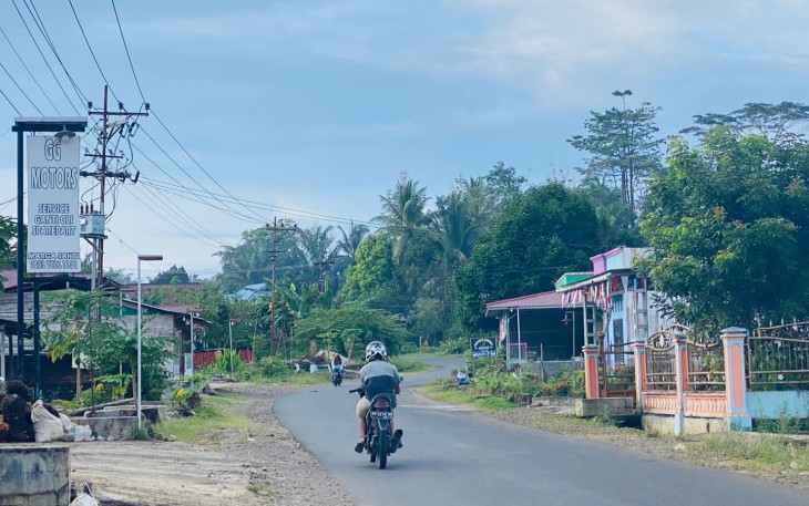 Dilokasi ini Dua Korban Laka Terkapar, Ambulance Padang Jaya Hanya Terpakir 