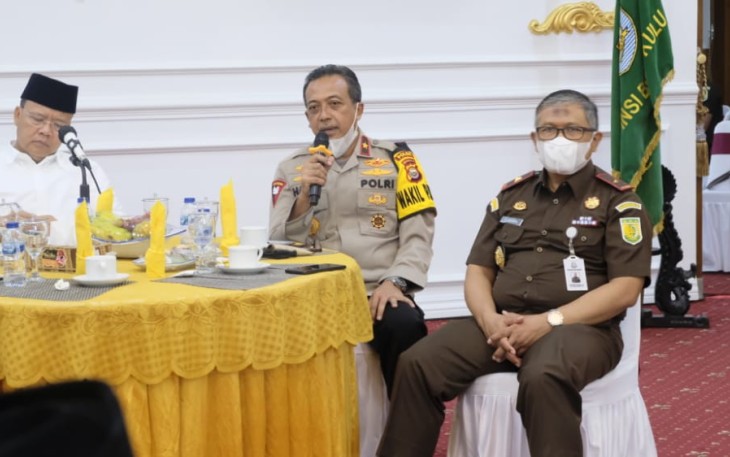 Bahas Penanganan Bencana dan Libur Nataru, Wakapolda Bengkulu Hadiri Coffee morning di Balai Semarak