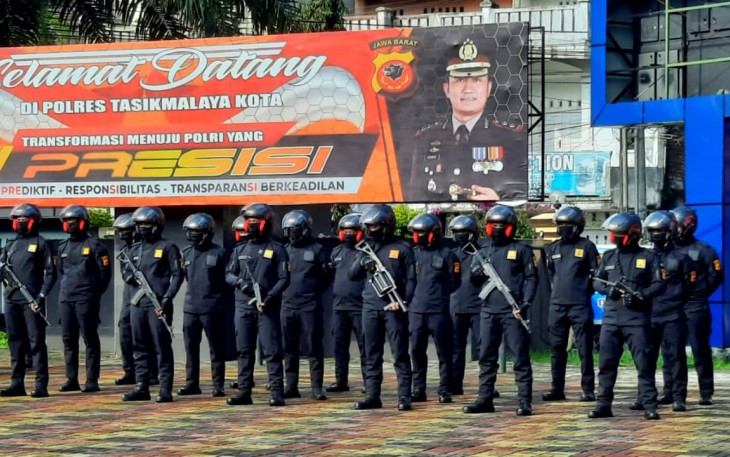 Kapolres Tasikmalaya Kota-Polda Jabar, Resmikan Logo Baru Tim Khusus Maung Galunggung Polres Taskot