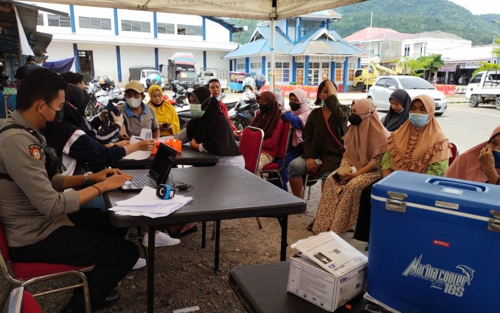 Permudah Akses Vaksinasi, Polres Lebong Buka Gerai Presisi Di Pos Lantas
