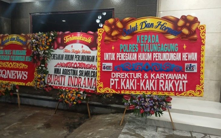 Polres Tulungagung Dapat Apresiasi Pecinta Hewan Indonesia