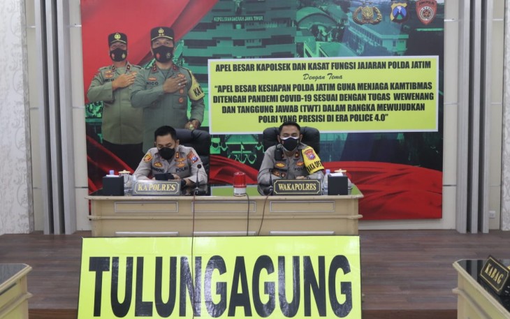 Polres Tulungagung Mengikuti Pelatihan Peningkatan Kemampuan Kapolsek dan Kasat se-Jatim