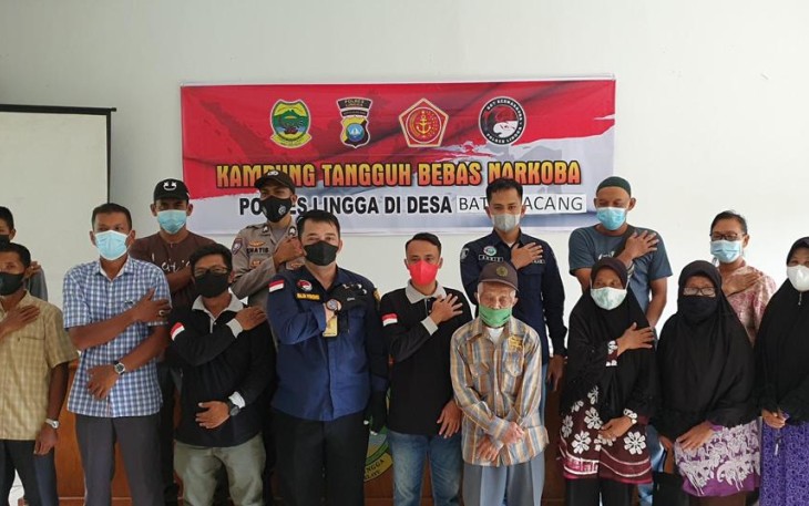 Polres Lingga Bentuk Kampung Tangguh Anti Narkoba