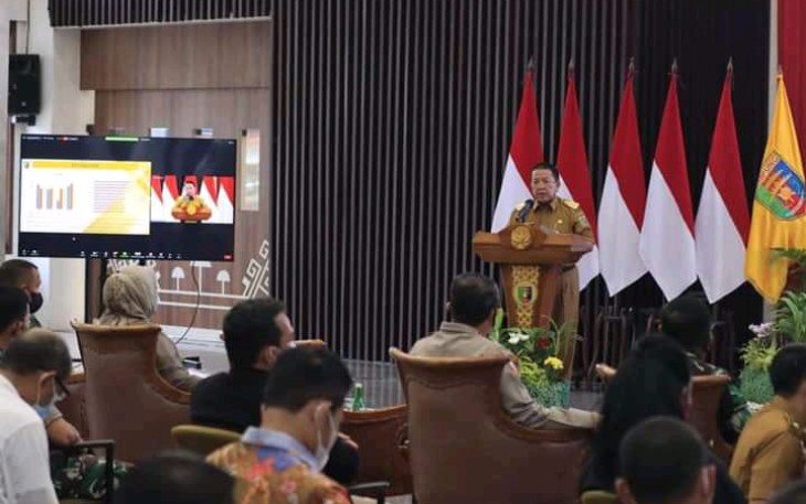 Gubernur Lampung Arinal Djunaidi bersama Jajaran Pemerintah Provinsi Lampung menggelar kegiatan Refleksi Akhir Tahun Kinerja Gubernur dan Wakil Gubernur Lampung Tahun 2021