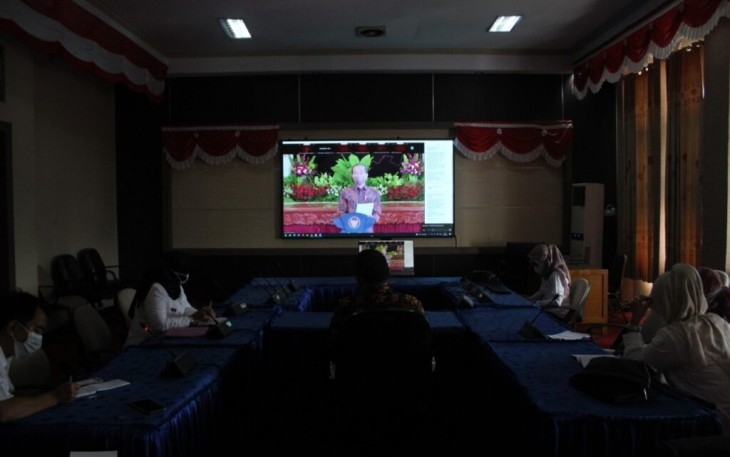 Pemerintah Kabupaten Bengkulu Tengah Ikuti Rapat Koordinasi Nasional Pengendalian Inflasi 2021