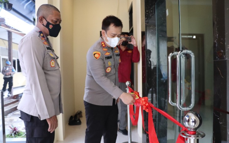 Kapolres Kendal Resmikan Gedung Pelayanan SKCK Sat Intelkam Polres Kendal Selasa (14/09/2021) 