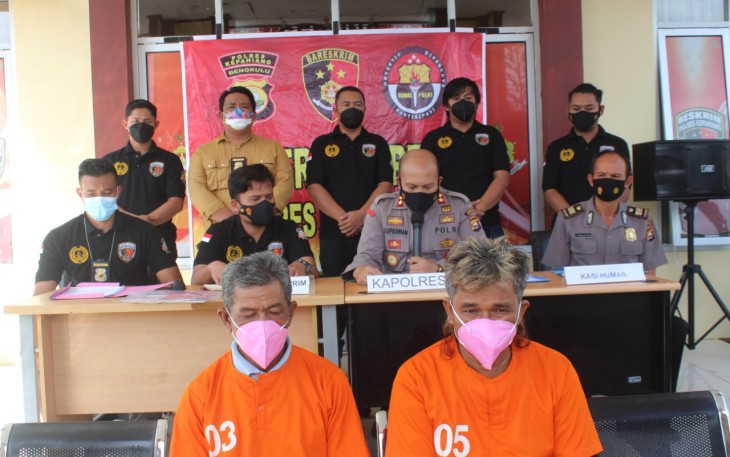 Ungkap Tambang Ilegal, Polres Kepahiang Amankan 2 Tersangka