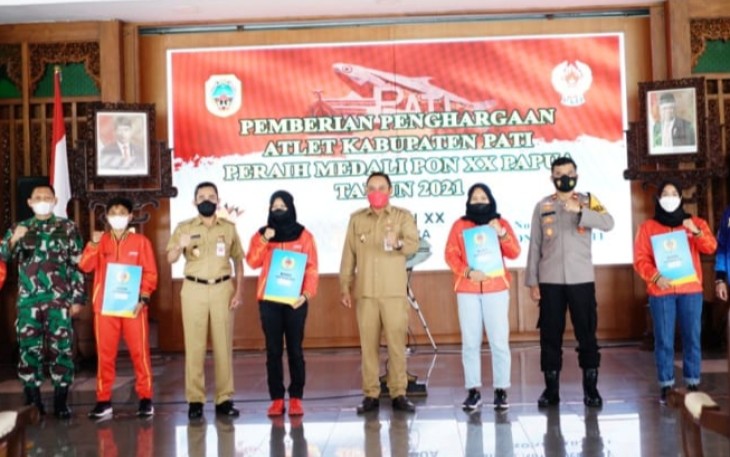 Atlet Pati Peraih Medali di PON XX Papua Dapat Bonus