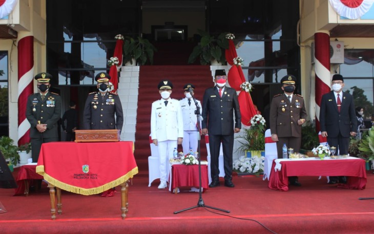 Dandim Palangka Raya Hadiri Upacara Peringatan HUT ke-76 Republik Indonesia 