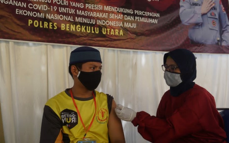 Polres Bengkulu Utara Berdayakan Gerai Vaksin Presisi