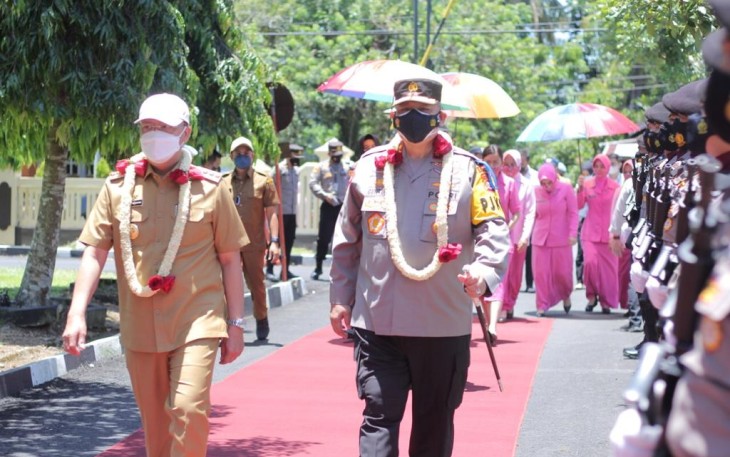 Kapolda Bengkulu Irjen Pol Drs Guntur Setyanto MSi Anev Penanganan Covid-19 di Bengkulu Selatan