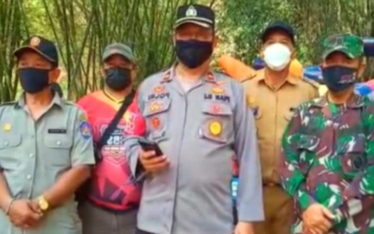 Kapolsek Banyuresmi - Polres Garut : Giat Pantau Pengamanan Pembukaan "Cabor Arum Jeram Porkab 2021