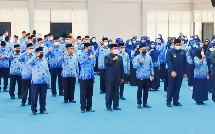 Foto Bersama 188 Pejabat Fungsional usai dilantik