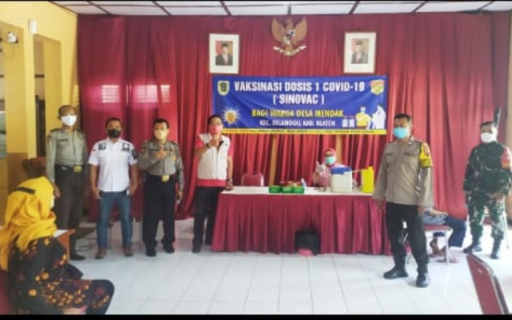 Lancar, Pelaksanaan Vaksin Covid-19 di Desa Mendak, Delanggu, Klaten