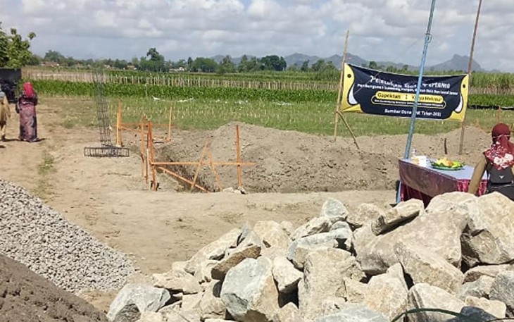 Dinas Ketahanan Pangan Kabupaten Tulungagung Hadiri Pembangunan RMU
