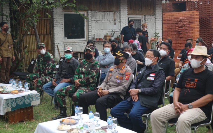 Kapolres Majalengka Bersama Forkopimda Hadiri Acara Pembukaan Pameran Triennalle TerraCotta