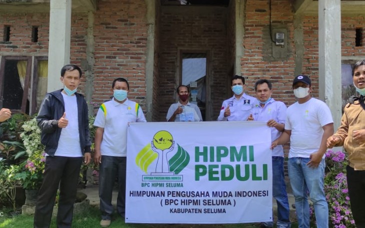 BPC HIPMI Seluma Kembali Salurkan Bantuan Kepada Masyarakat Terdampak Covid-19