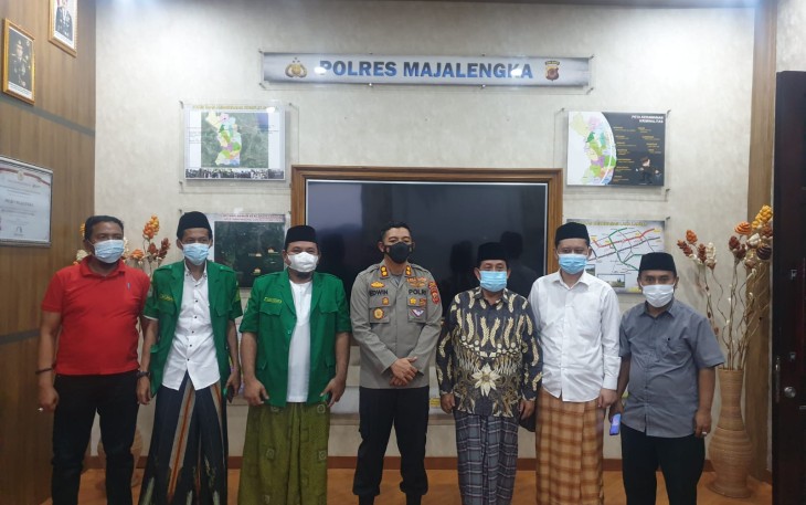 Kapolres AKBP Edwin Affandi Sambut Silaturahmi Dari PCNU di Polres Majalengka