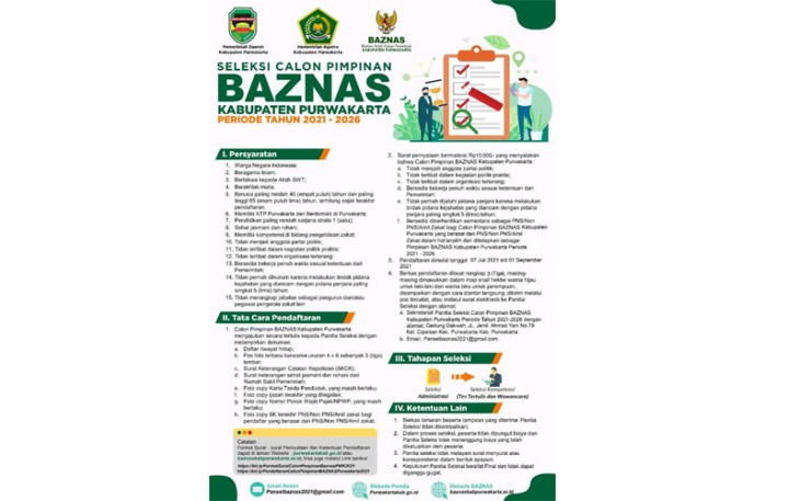 Baznas Purwakarta Gelar Pemilihan Calon Pimpinan Baru Periode Tahun 2021-2026