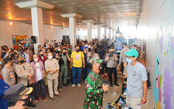 Danrem 033/WP Dukung Mural Festival 2021, Bakat Seniman Dapat Tersalurkan