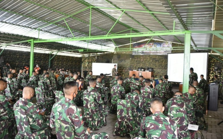 Sebelum Mengikuti Latihan Bersama Garuda Shield 15/2021, Personil Yon Raider 712/WT Gelar MTT