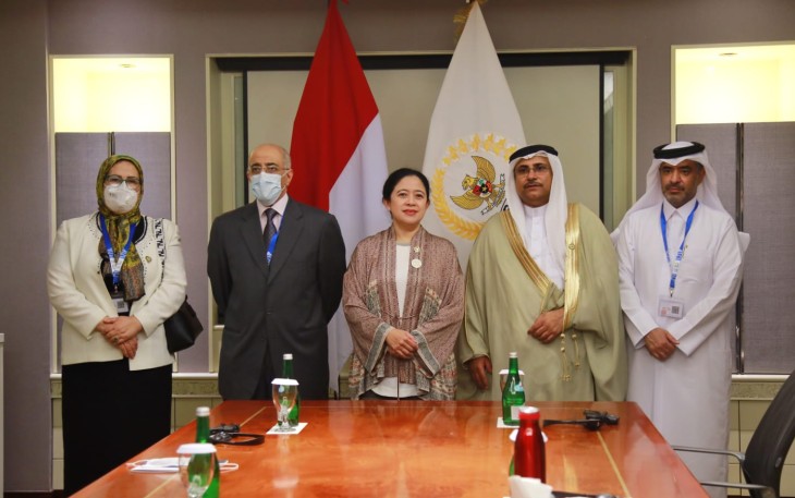 Puan saat Bertemu Pimpinan Parlemen Liga Arab dan Bahrain