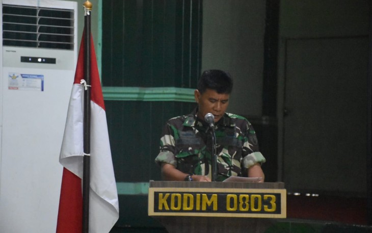 Kodim Madiun saat Gelar Puldatater Apwil Dan Sarpras Satkowil Semester II