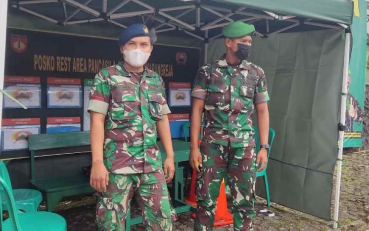 Personel lanud J.B Soedirman turut serta pengamanan lebaran. Rabu (04/05/2022)