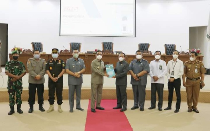 DPRD Kepahiang saat Gelar Rapat Paripurna Penyampaian Laporan Hasil Reses Masa Sidang 1 Tahun 2022