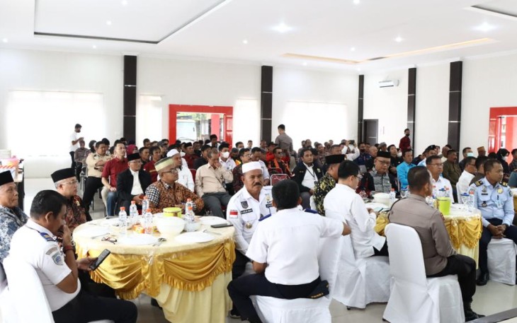 Kapolres Lingga saat Gelar Silaturahmi Untuk Menciptakan Kamtibmas yang Kondusif