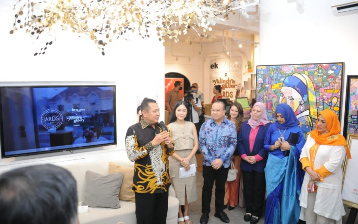 Bamsoet saat Buka Pameran Lukisan 'Immersive Colors'