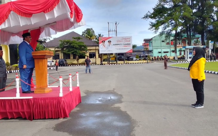 Bupati Pasaman Benny Utama saat Pimpin Upacara Hari Sumpah Pemuda ke-94 