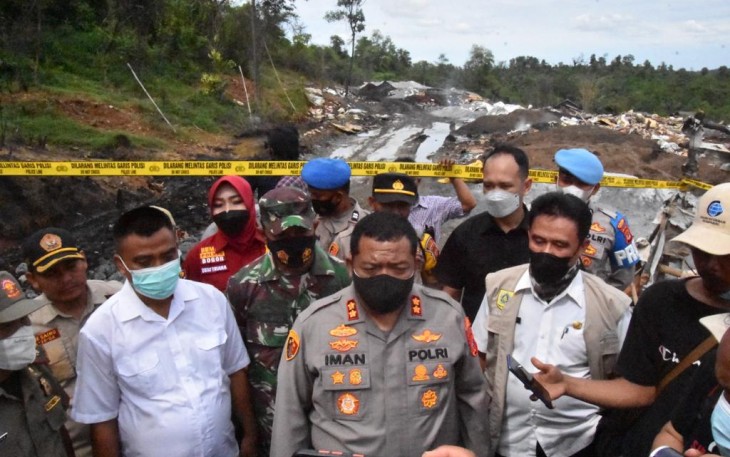 Kapolres Bogor AKBP Dr. Iman Imanuddin S.H., S.I.K., M.H saat turut tinjau lokasi