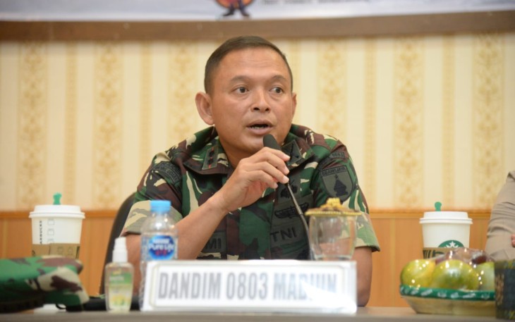 Dandim Madiun saat Rakor Persiapan Pengamanan 1 Abad Persaudaraan Setia Hati Terate