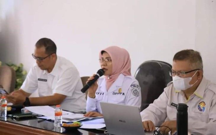 Rapat Indikator Penilaian Evaluasi Pelaksanaan Pengarusutamaan gender Tahun 2022