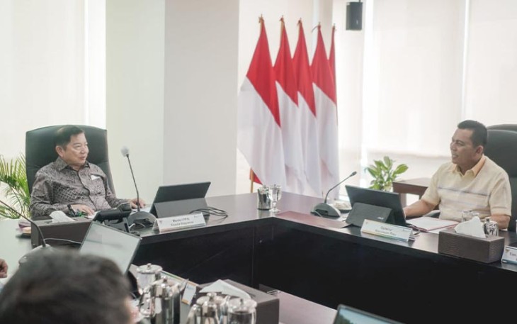 Gubernur Kepulauan Riau H. Ansar Ahmad menemui Menteri Perencanaan Pembangunan Nasional (PPN) Republik Indonesia/Badan Perencanaan Pembangunan Nasional (Bappenas) Suharso Manoarfa, Senin (19/12) di Jakarta
