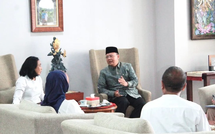 Gubernur Rohidin saat Temui Menteri PPPA RI