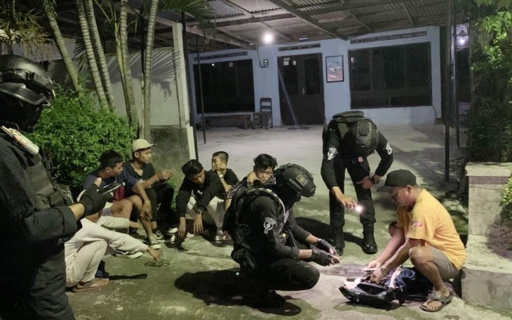6 orang pemuda pasca diamankan tim Sparta Polresta Surakarta, Sabtu (03/12/2022) sekira pukul 03.00 Wib.