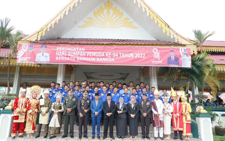 Pj. Wali Kota saat ditemui tim peliputan Diskominfo dan insan pers selepas memimpin upacara.