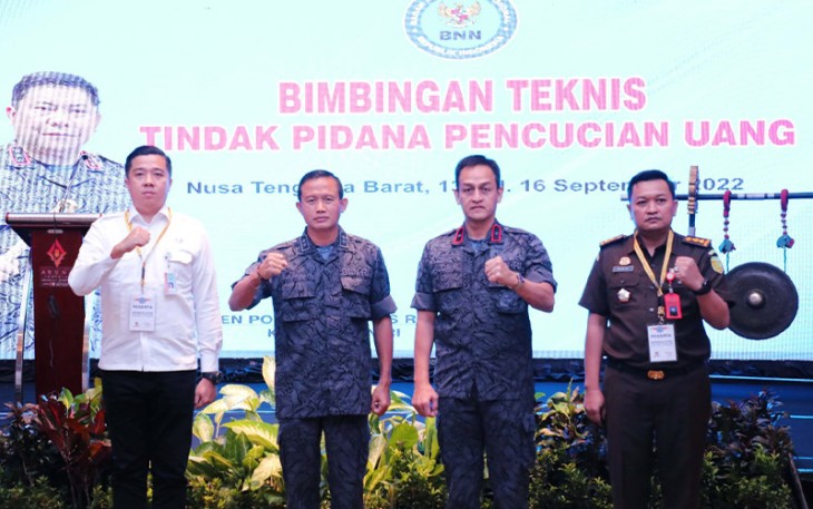 Pembukaan BIMTEK TPPU Penyidik BNN RI di Aruna Senggigi Resort and Convention, Lombok Barat, Nusa Tenggara Barat, Rabu 14 September 2022.