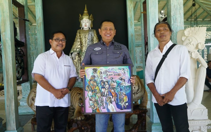 Bamsoet usai menerima KSB, di Bali, Selasa (13/9/22).
